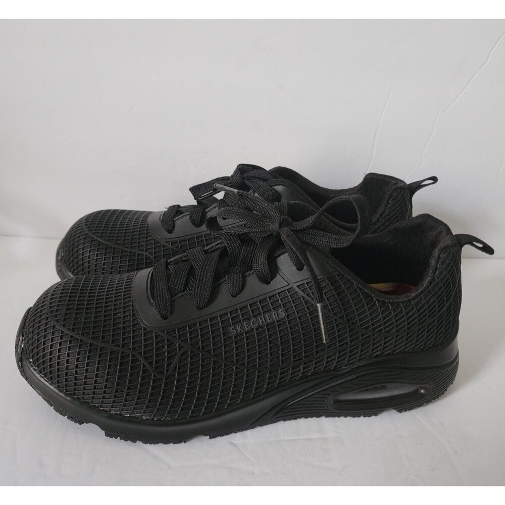 Skechers Women's Composite Toe EH Slip Resistant Lace-Up Shoe 108072/BBK Size 10
